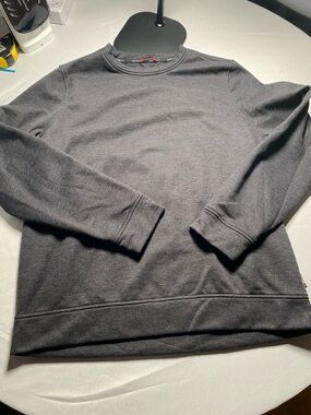 Gerry Men's Textured Crewneck Sweatshirt XL Charcoal Gray Performance Stretch